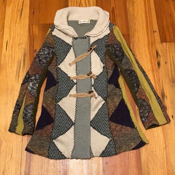 Anthropologie Sweaters - Anthropologie Charlie and Robin Sz S geometric pattern sweater.